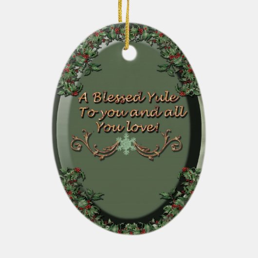 Stechpalmen-König Keramikornament (Hinten)