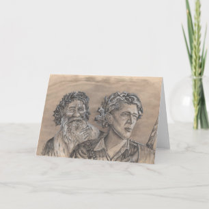 Stechpalmen-König Oak König Feiertagskarte