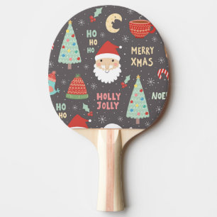 Stechpalmen-lustige frohe Weihnachten Tischtennis Schläger