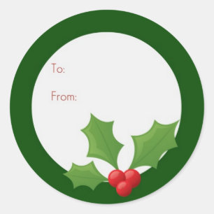 Stechpalmen-lustiger Aufkleber