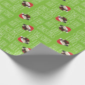 Stechpalmen-lustiges Geschenkpapier (Ecke)