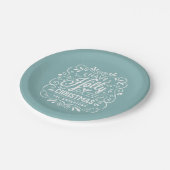 Stechpalmen-lustiges Pappteller (Schrägansicht)