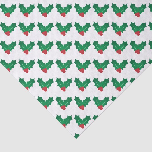 Stechpalmen-Muster Seidenpapier (Ausschnitt)