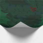 Stechpalmen-Packpapier Geschenkpapier (Ecke)