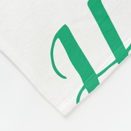 "Stechpalmen-" personalisierte Fleece-Decke Fleecedecke (Ecke)