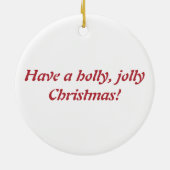 "Stechpalmen-" Seeglas auf Keramik Ornament (Hinten)