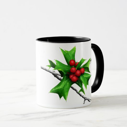 Stechpalmen-Tasse (Lefty) Tasse (VorderseiteRechts)