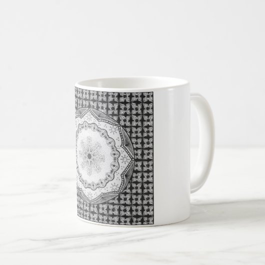 Stechpalmen-u. Schneeflocke-Tasse Kaffeetasse (VorderseiteRechts)