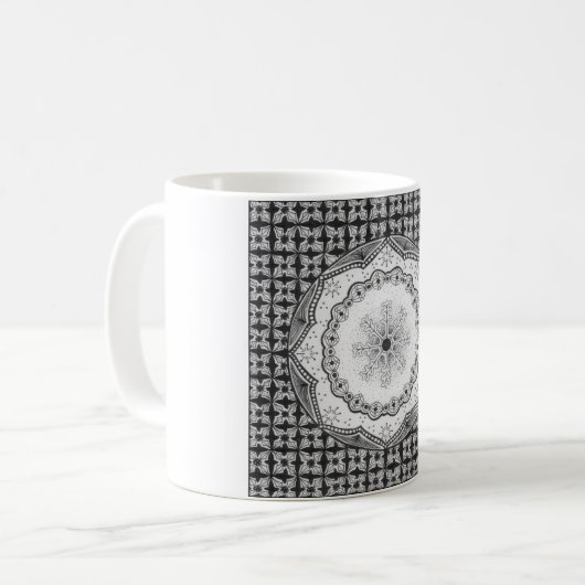 Stechpalmen-u. Schneeflocke-Tasse Kaffeetasse (Vorderseite Links)