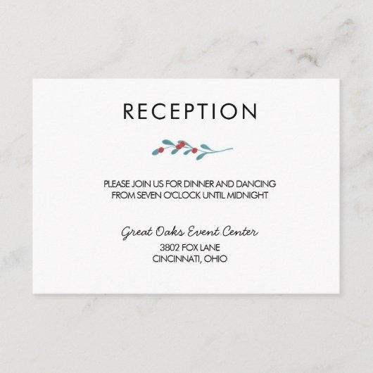 Stechpalmen-und Begleitkarte (Vorderseite)