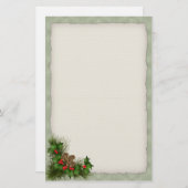 Stechpalmen-und Briefpapier (Vorne/Hinten)