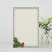 Stechpalmen-und Briefpapier (Stehend Vorderseite)