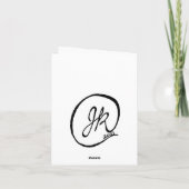 Stechpalmen-Vögel Karte (Rückseite)