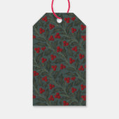 Stechpalmen-Weihnachten Geschenkanhänger (Rückseite)