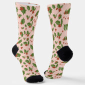 Stechpalmen-Weihnachts-Socken Socken (Gewinkelt)