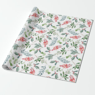Stechpalmen-Weihnachts-Verpackungspapier Geschenkpapier