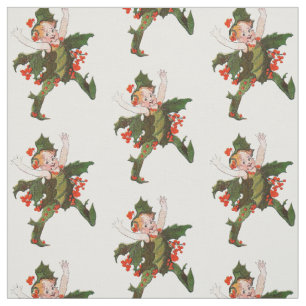 Stechpalmen-WeihnachtsBlumen-Kinderniedliches Stoff