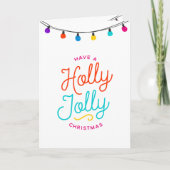 Stechpalmen-ziemlich | gefaltete feiertagskarte (Vorderseite)