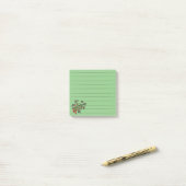 Stechpalmen-Zweig Post-it Notes Klebezettel (Auf Schreibtisch)