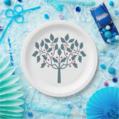 Stechpalmenbaum Pappteller (Party)