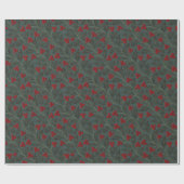 Stechpalmenbeeren Geschenkpapier (Flach)