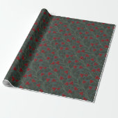 Stechpalmenbeeren Geschenkpapier (Ungerollt)