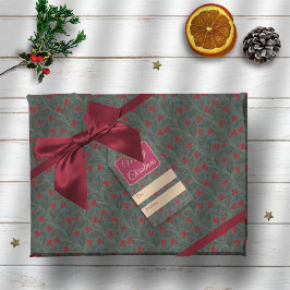 Stechpalmenbeeren Geschenkpapier