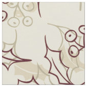 Stechpalmenbeeren nahtloses Design Stoff (Nahaufnahme)