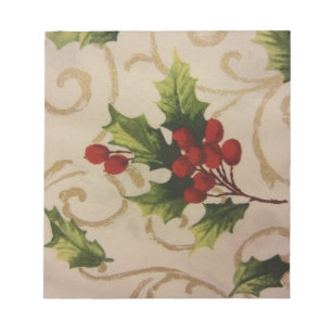 Stechpalmenbeeren Notizblock