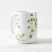 Stechpalmenblatt-Muster-Kaffeetasse Kaffeetasse (Vorderseite Links)