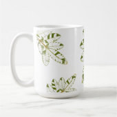 Stechpalmenblatt-Muster-Kaffeetasse Kaffeetasse (Links)