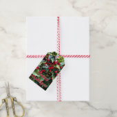 Stechpalmenblätter und -beeren geschenkanhänger (Mit Garn)