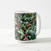 Stechpalmenblätter und -beeren kaffeetasse (VorderseiteRechts)