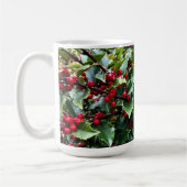Stechpalmenblätter und -beeren kaffeetasse (Links)