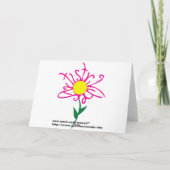 Stechpalmenlibelle Weihnachtskarte Feiertagskarte (Rückseite)