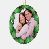 Stechpalmewreath-Foto-Verzierung Keramikornament (Rechts)