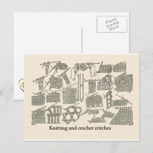 Stechstiche Postkarte (Vorne/Hinten)