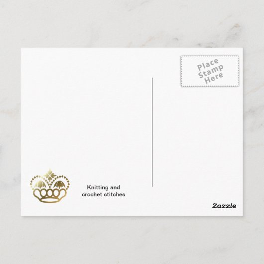 Stechstiche Postkarte (Rückseite)