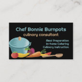 Stechtopfgemüse Kochkurs Koch kulinarisch Visitenkarte (Vorderseite)