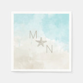 Stechwasserfarbe Serviette (Vorderseite)