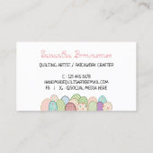 Stechwork Quilting Visitenkarte (Rückseite)