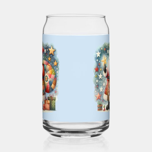 Stechwork Weihnachten mit Weihnachtsstern Dosenglas (Rechts)