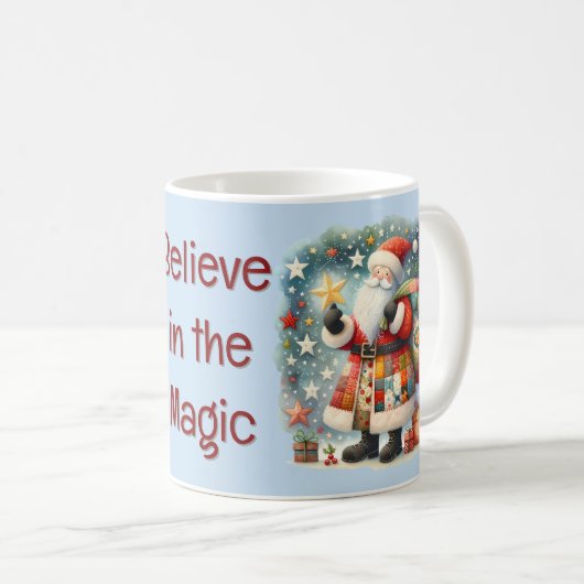 Stechwork Weihnachten mit Weihnachtsstern Kaffeetasse (VorderseiteRechts)