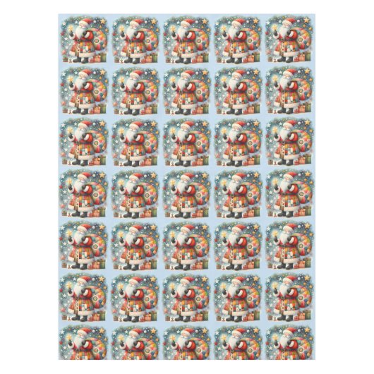 Stechwork Weihnachten mit Weihnachtsstern Tischdecke (Vorderseite)