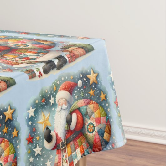 Stechwork Weihnachten mit Weihnachtsstern Tischdecke (Beispiel)