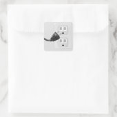 Steck es ein quadratischer aufkleber (Tasche)