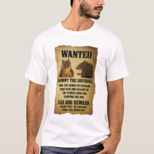 Steckbrief mit Eichhörnchen T-Shirt