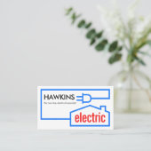 Steckdose Elektrischer Stromkreis Visitenkarte (Stehend Vorderseite)