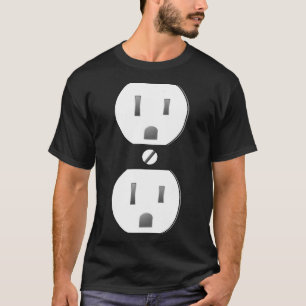Steckdose für elektrische Steckdosen T-Shirt