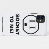 Steckdose (Sockel zu mir) Case-Mate iPhone Hülle (Rückseite (Horizontal))